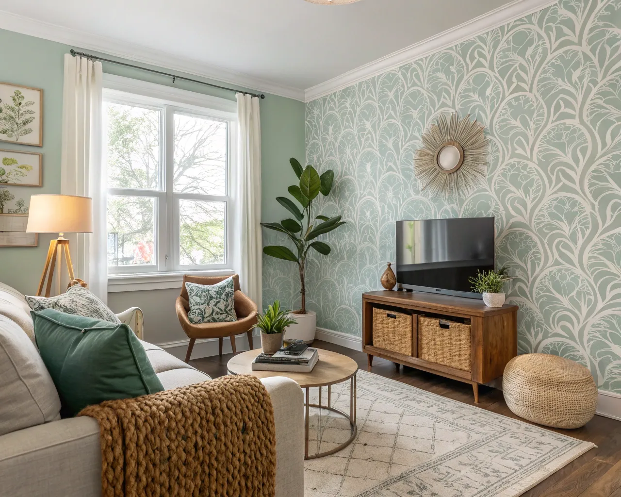 Eco-friendly wallpapers offer stylish designs with a reduced environmental impact.