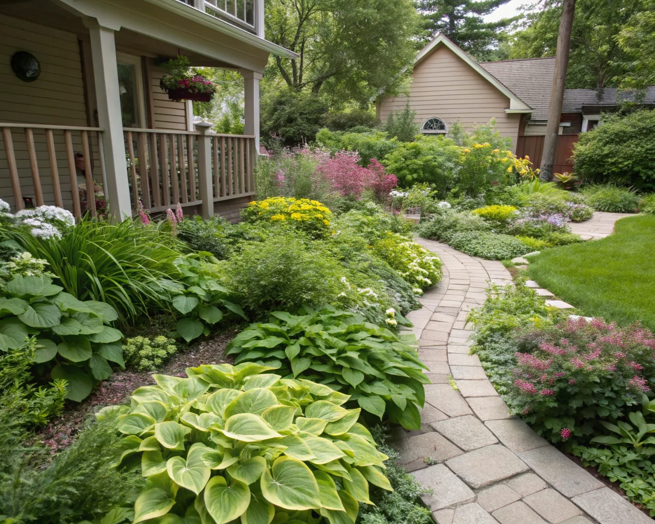 Effective use of ground covers for controlling weeds and enhancing visual appeal in residential gardens.