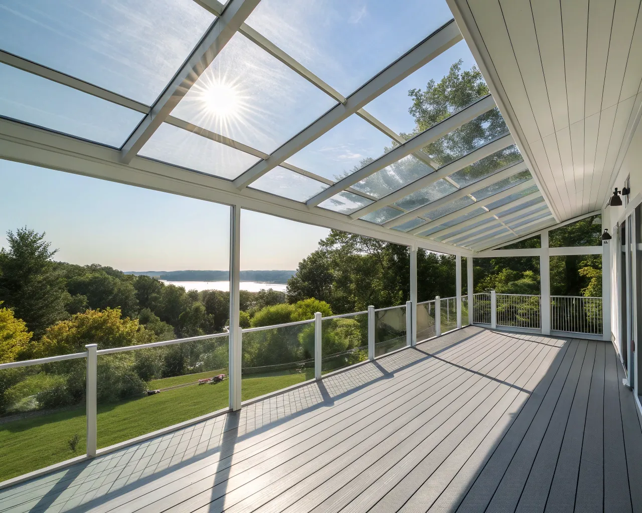 Innovative PVC decking stays cooler underfoot, enhancing barefoot comfort even in direct sunlight.