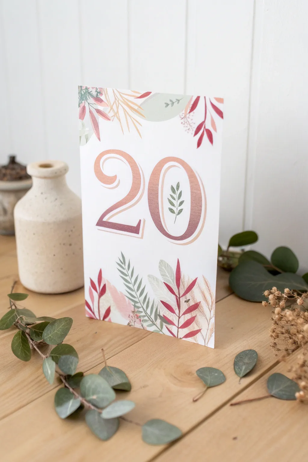 Celebrate the big 2-0 with bold elegance and minimalist charm. 🎉✨ #TypographyArt #ScandiBoho