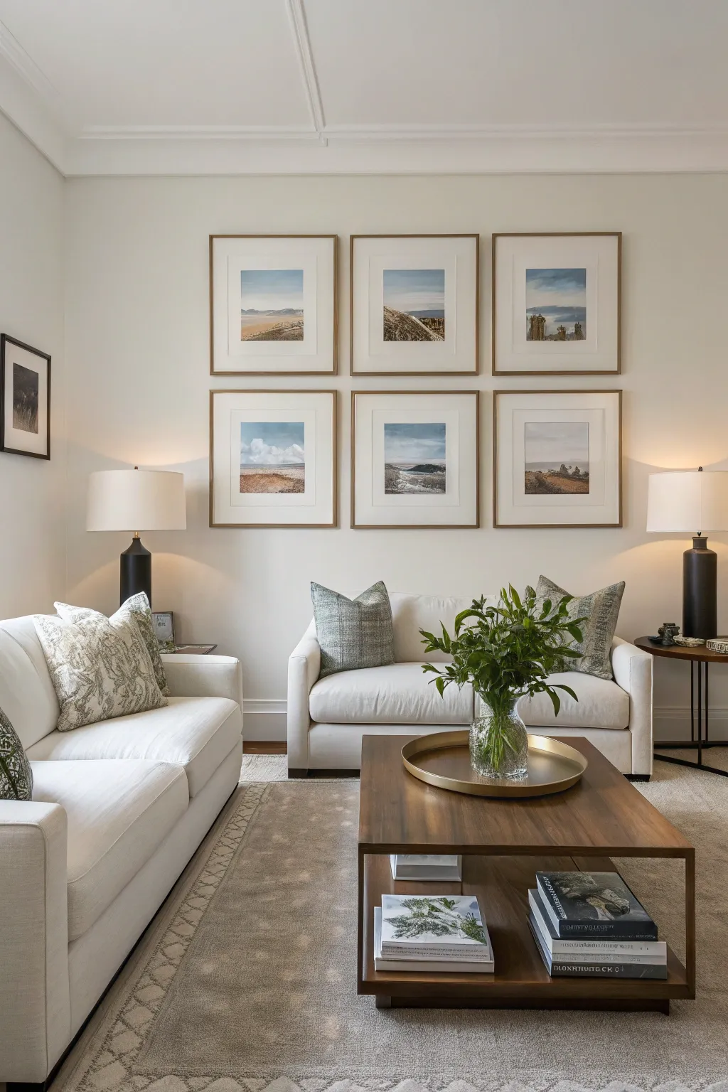 Achieve a clean and balanced look with a symmetrical layout.