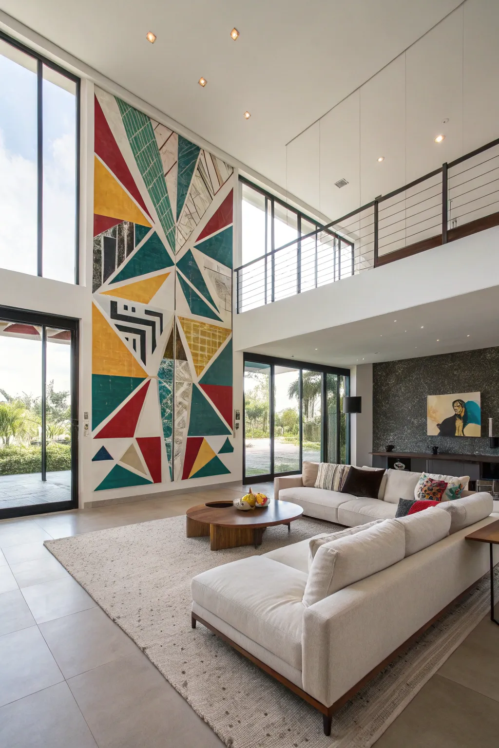 Geometric patterns bring a modern edge to any room.