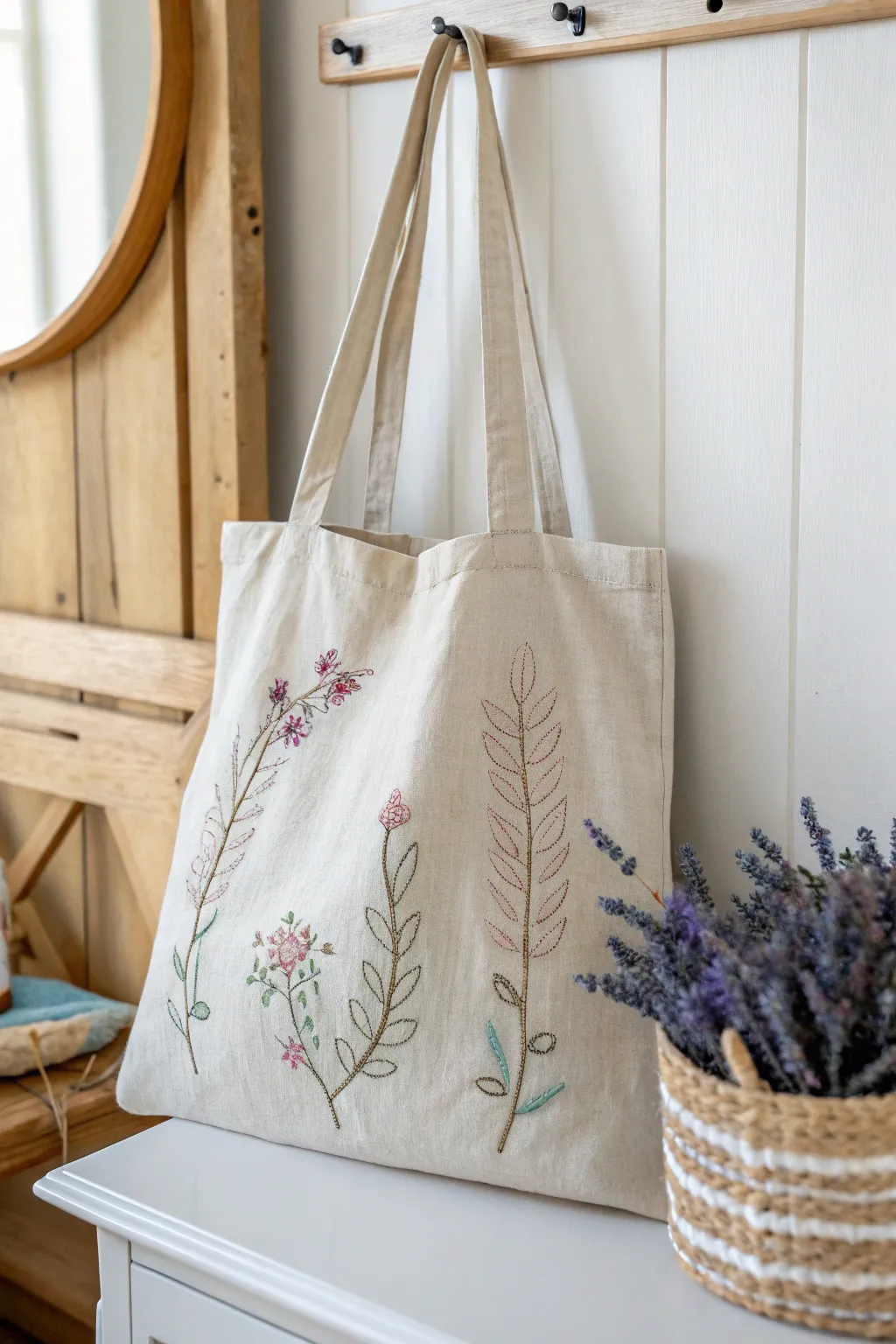 Elegance meets sustainability with these charming fabric totes—perfect for your next eco-friendly gathering!