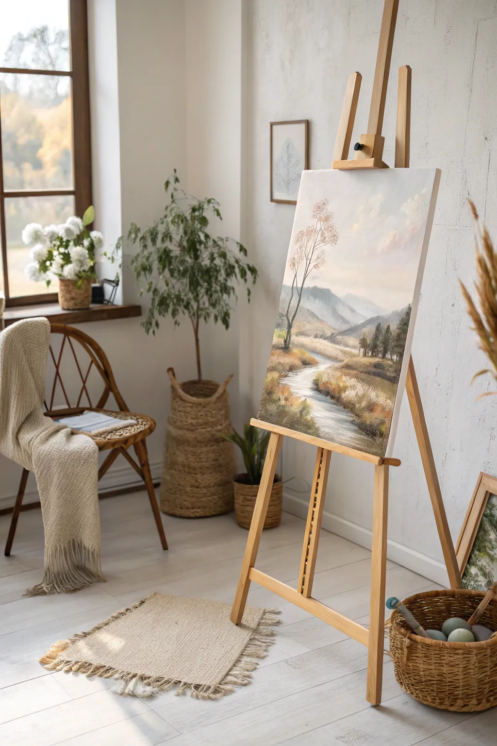 Embrace the tranquility of nature on canvas. Find your bliss with a touch of Scandinavian minimalism and Boho charm.