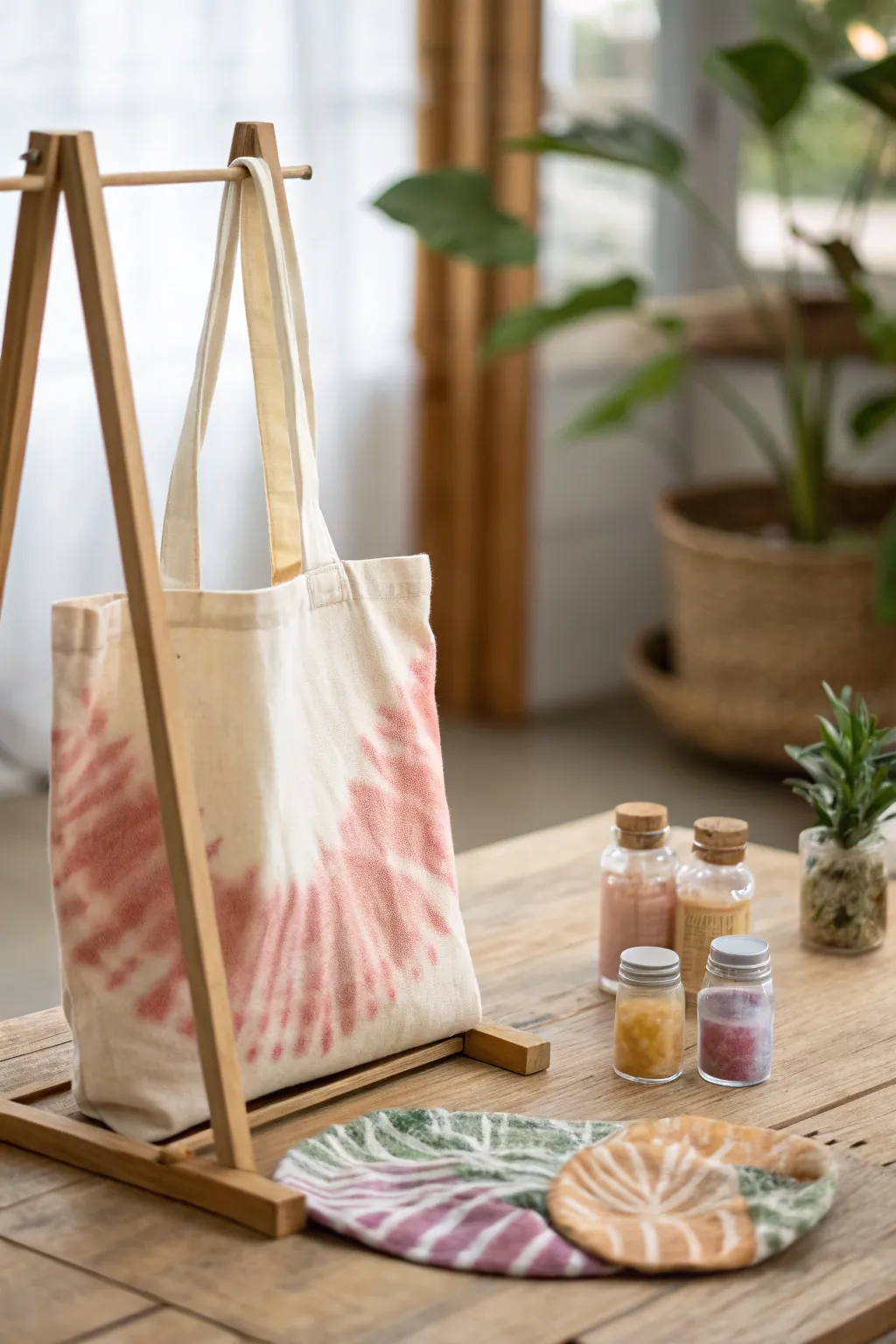 Unleash your creativity with a touch of color—DIY tie-dye magic in a minimalist setting.