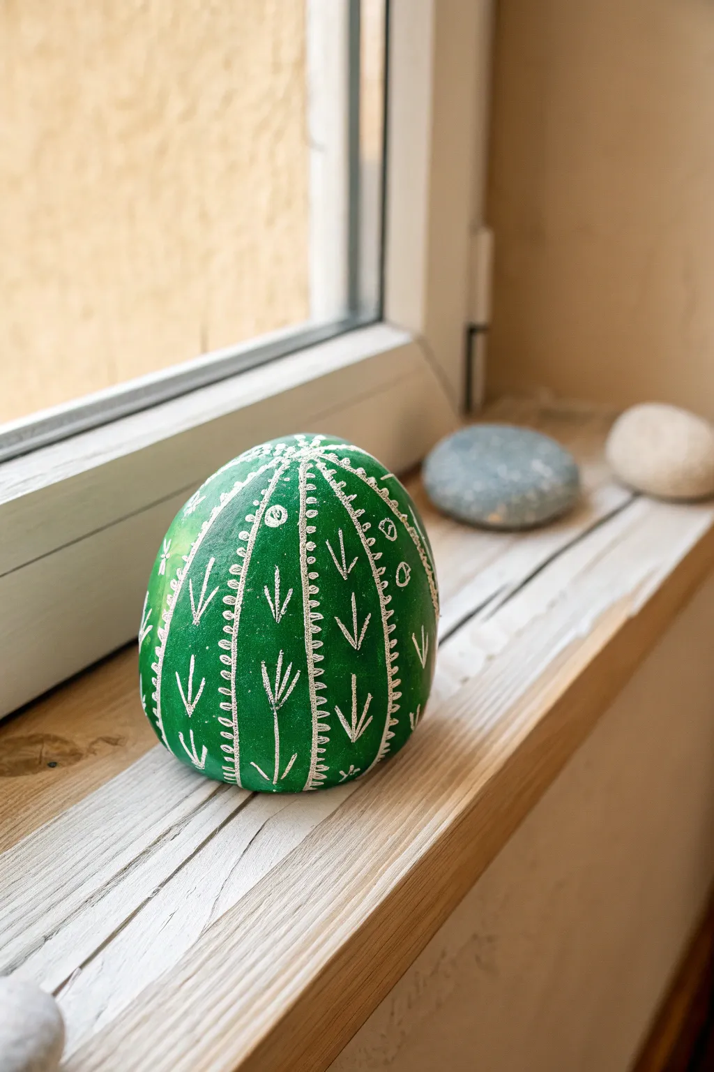 Bring a touch of desert charm indoors with this maintenance-free stone cactus! 🌵✨