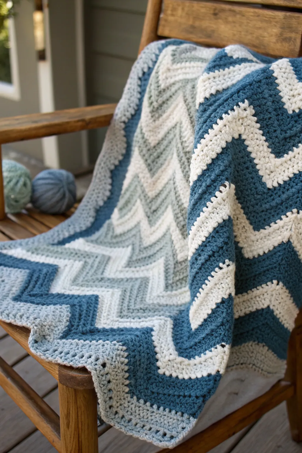 Wrap your little one in timeless chevron charm, crafted with love and skill.