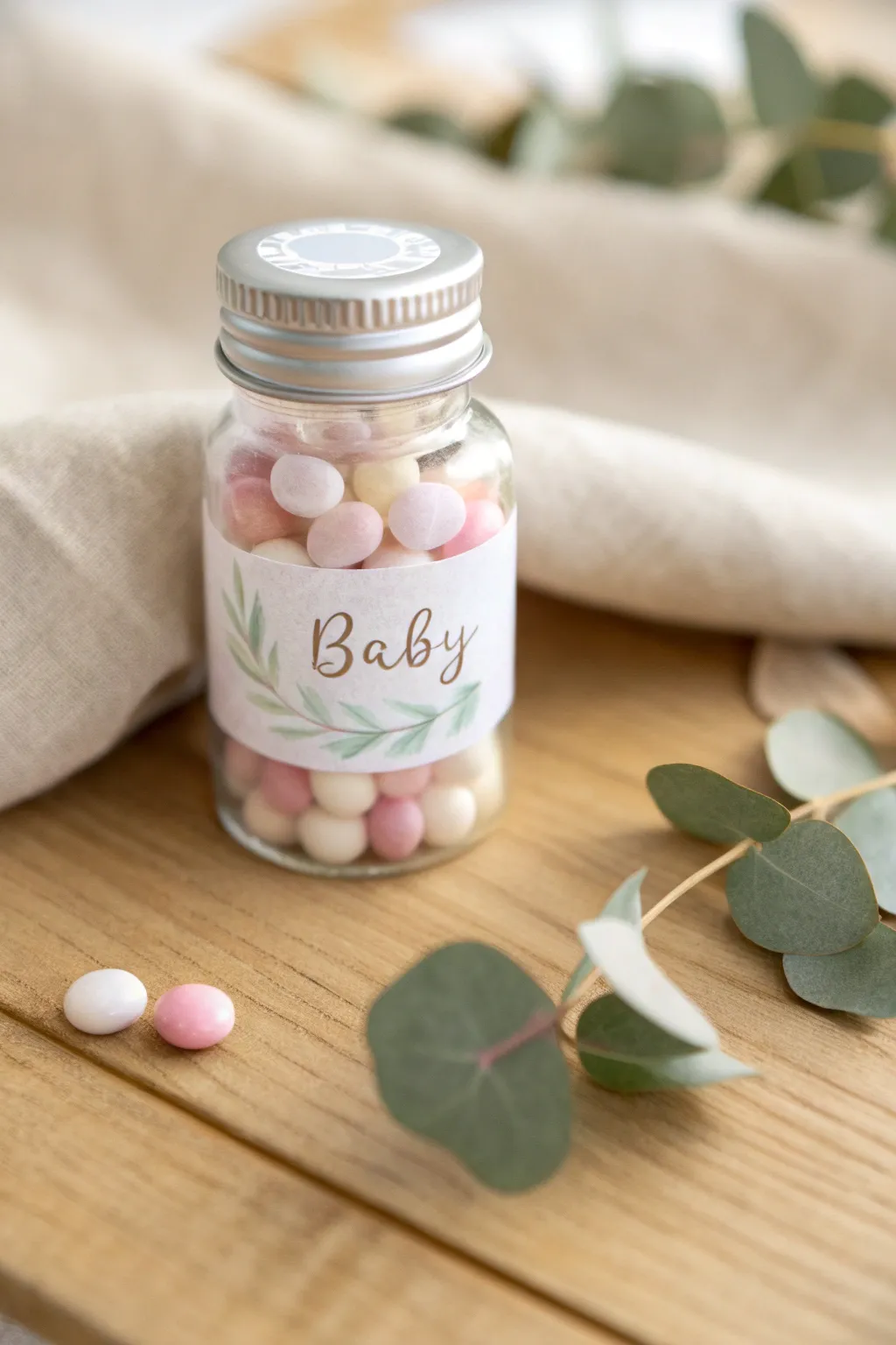 Delight your guests with personalized jar treats, a sweet and thoughtful way to say thank you!