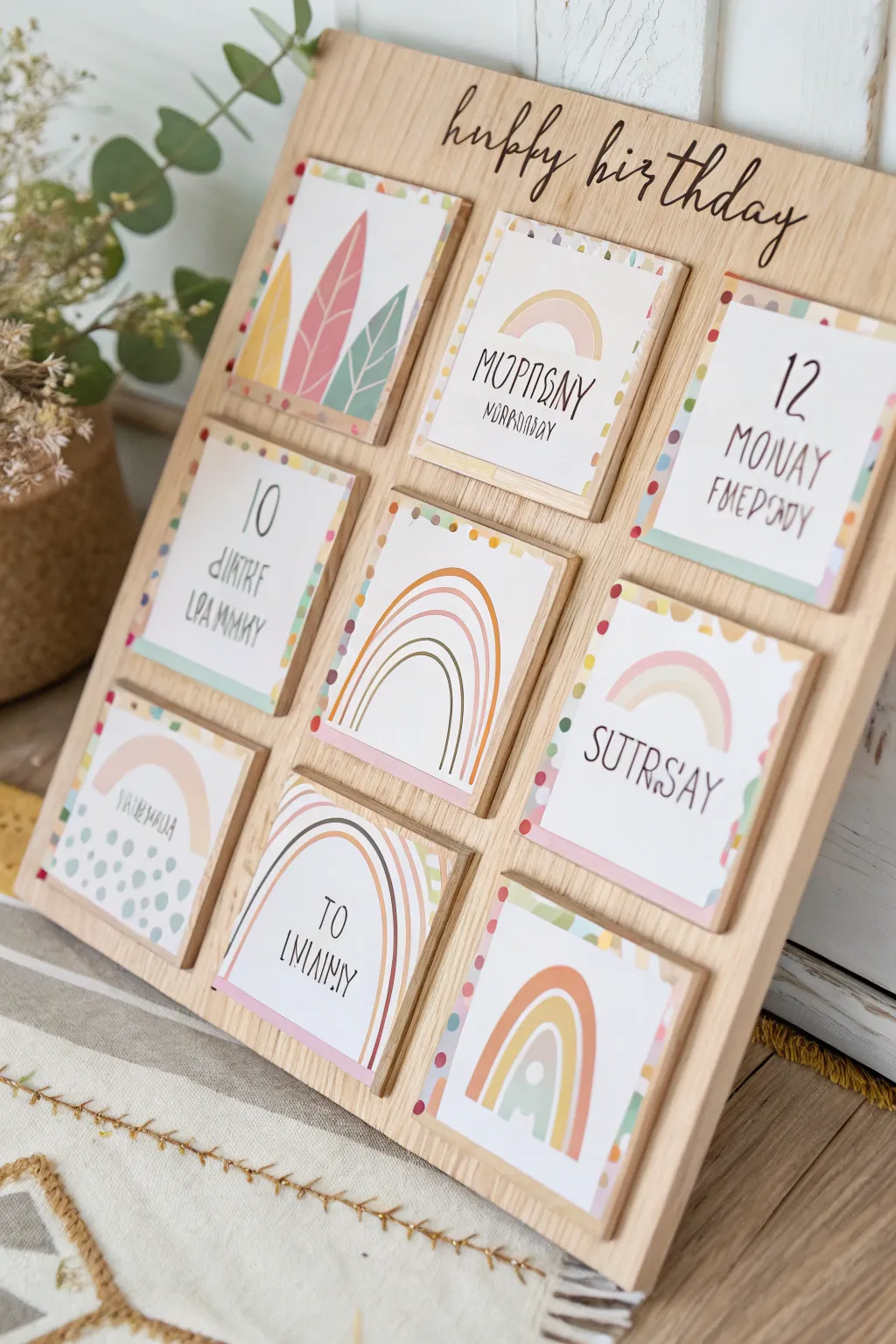 Transform your classroom with a stunning birthday board that blends minimalist design and bohemian charm. Each month is a unique celebration!