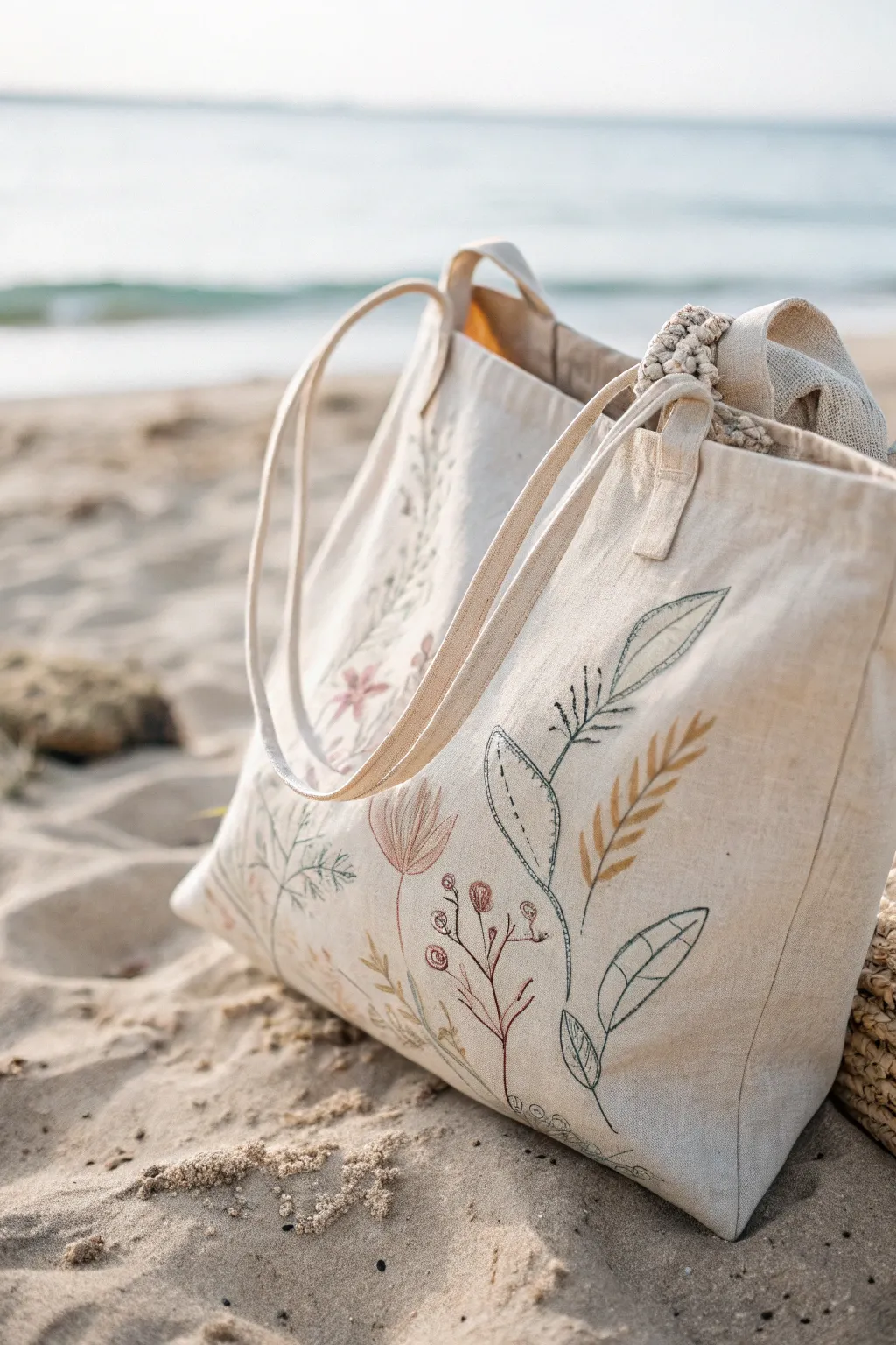 Embrace your creative side with a personalized tote bag that turns heads at the beach. 🌊✨ #BeachStyle #DIYTote