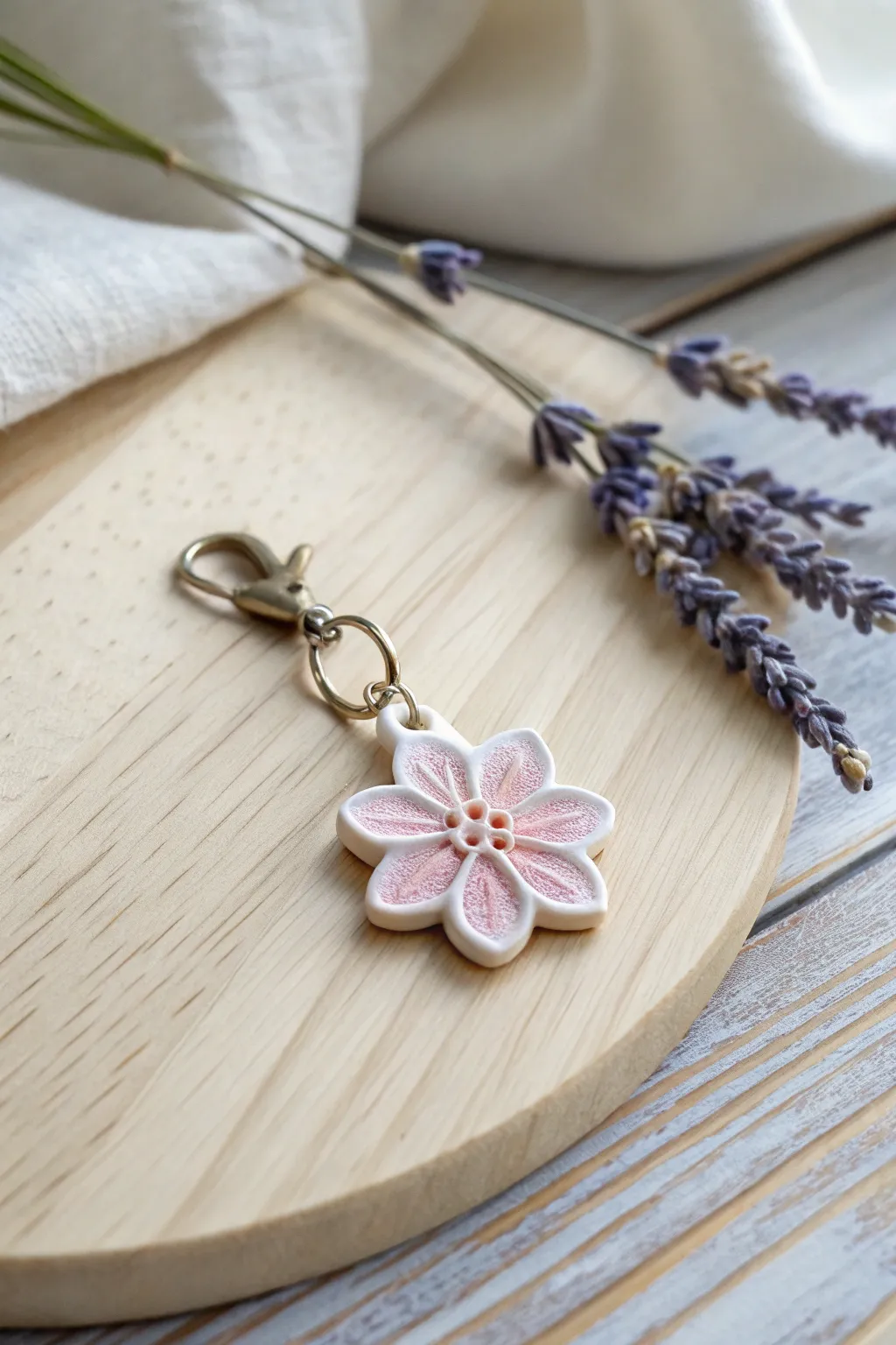 Embrace simplicity and elegance with this charming clay flower accessory, perfect for adding a touch of handcrafted beauty to your style.