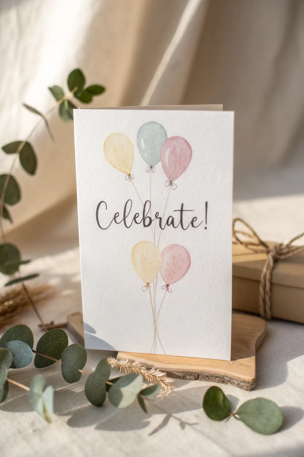 Celebrate in style with this charming handmade balloon card — simple yet beautiful!
