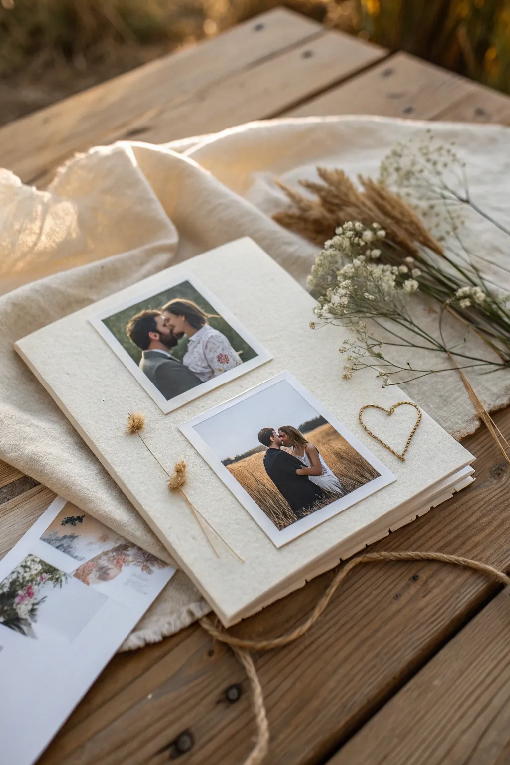 Capture your love story with a handcrafted photo collage card, where every picture tells a cherished tale.