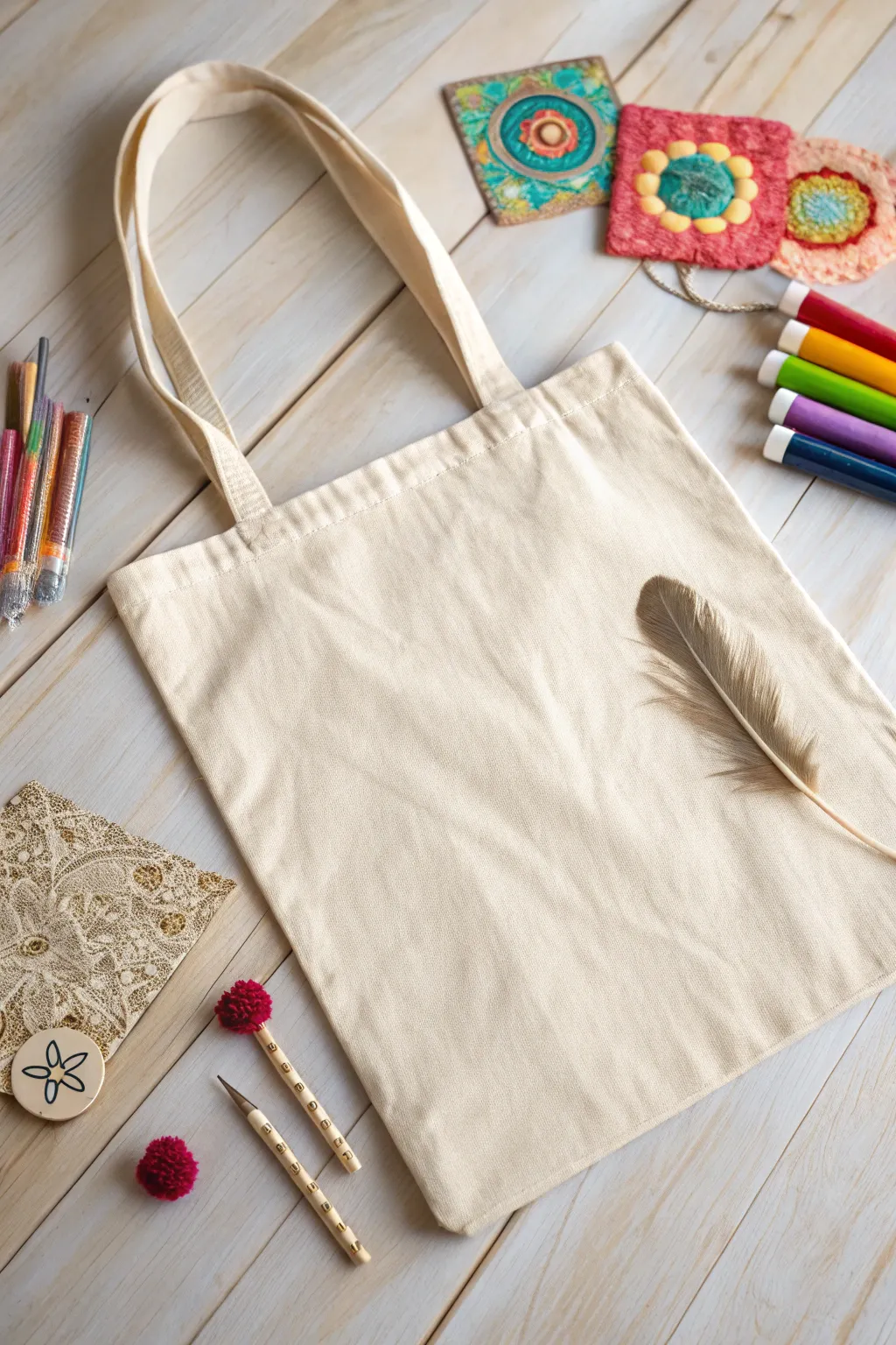 Create your own masterpiece: Personalized tote bags for a fun and memorable birthday craft!