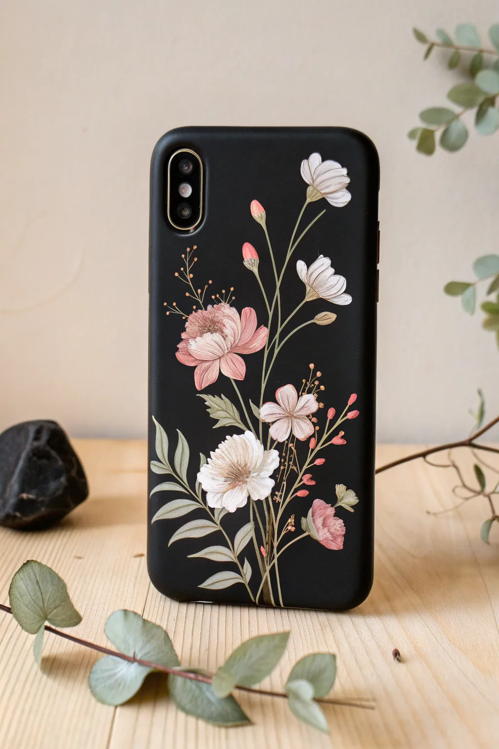 Embrace the elegance of delicate floral bliss on your phone case, where simplicity meets natural beauty.