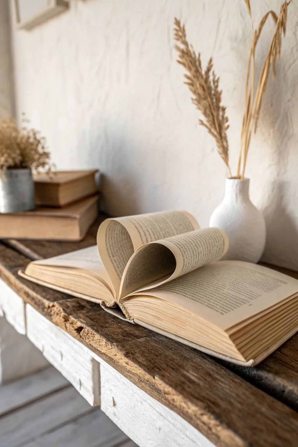 Crafting love: A heart-shaped fold that turns your book into art.