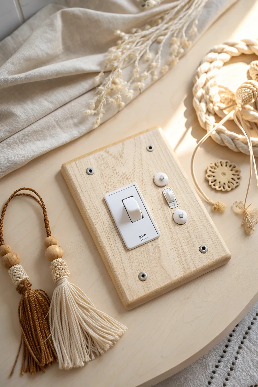 Illuminate Playtime: Inspire curiosity and creativity with a beautifully crafted light switch on your busy board.