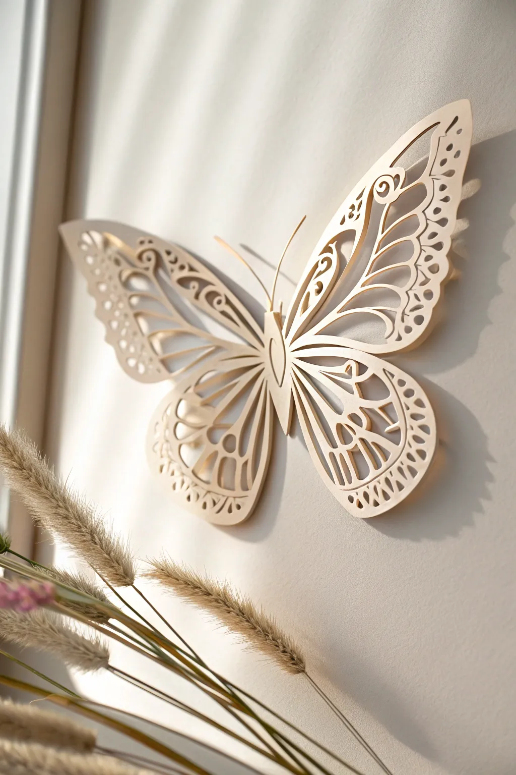 Bring nature's whimsy indoors with handcrafted 3D paper butterflies that dance off your walls.