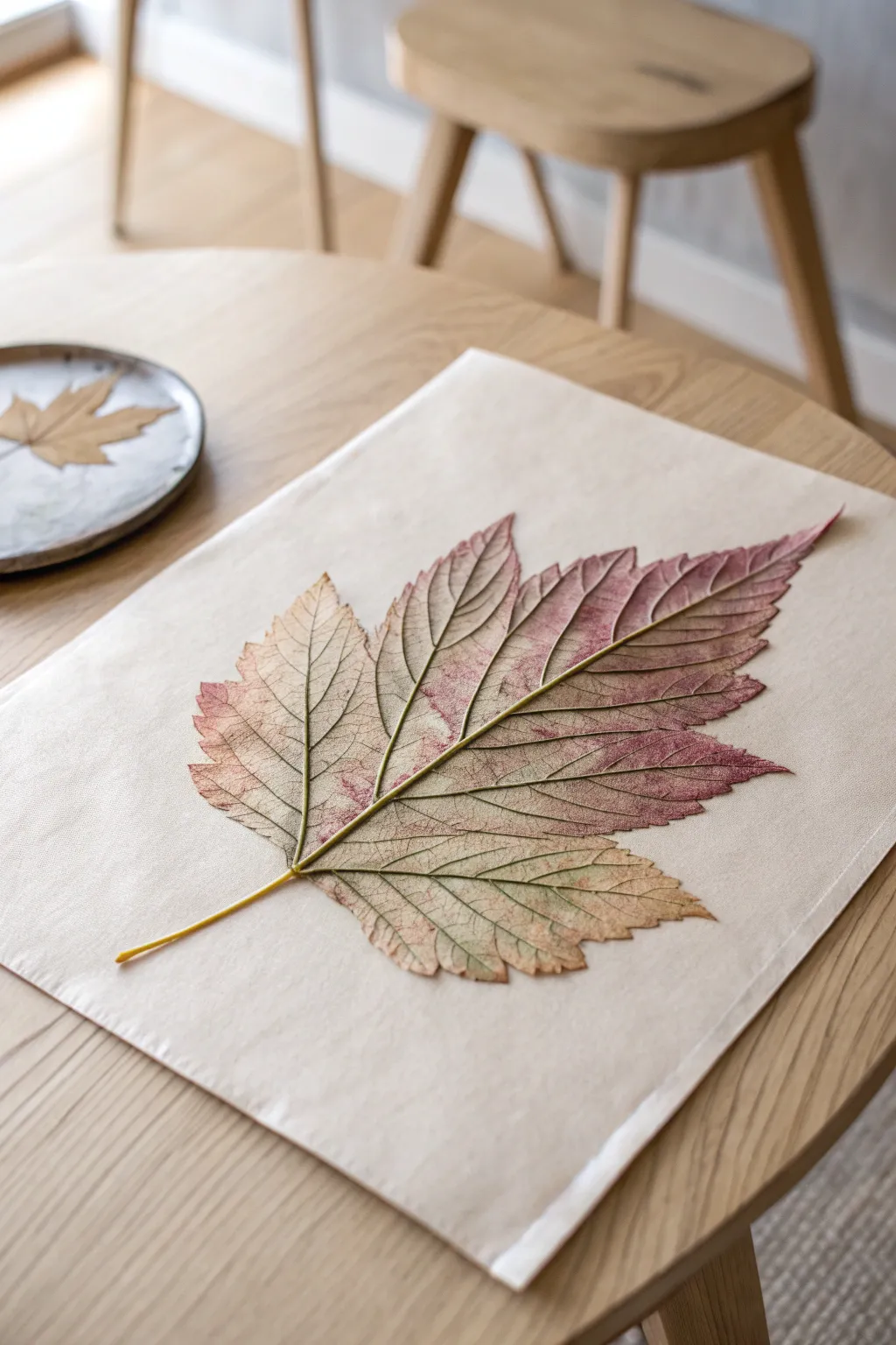 Discover the beauty in simplicity with leaf impressions - a delightful craft that brings nature's artistry to life.