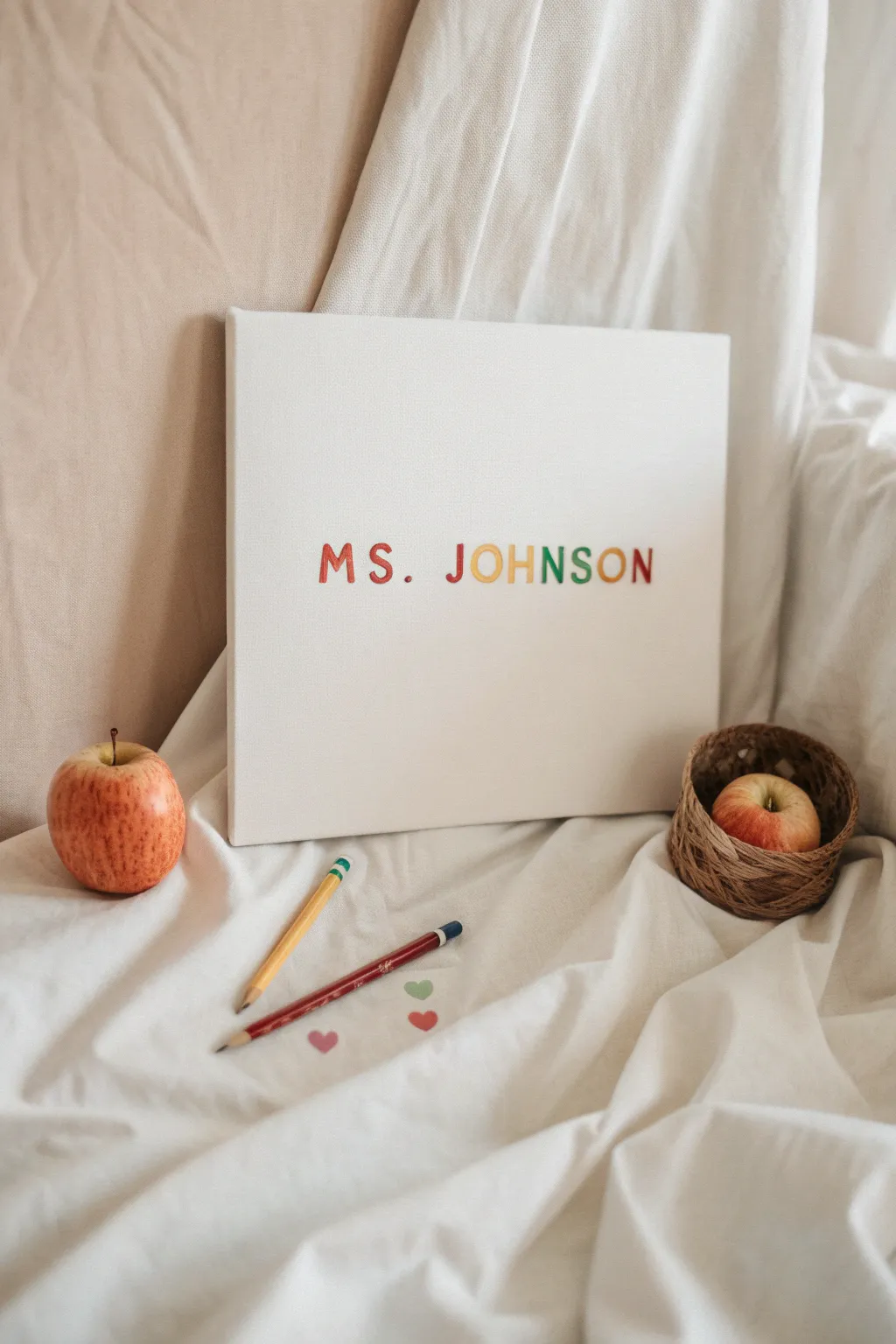 Celebrate your favorite teacher with a personalized and artful touch. 🌿✨ #TeacherCanvas #MinimalistArt