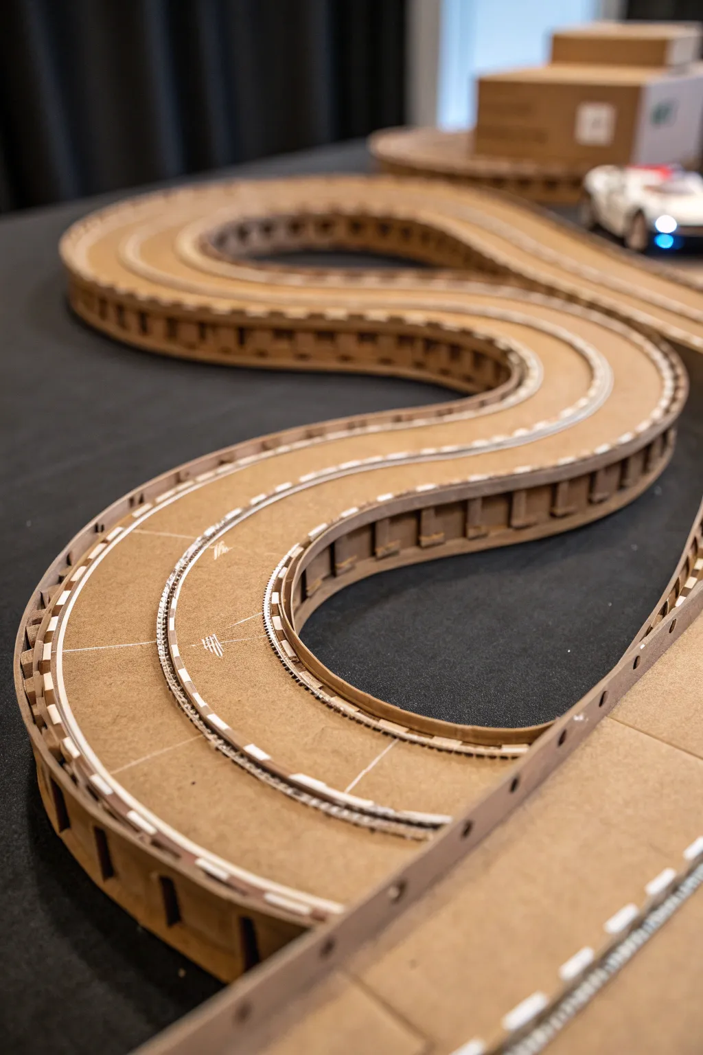 Unleash the thrill with handcrafted cardboard spirals that captivate and entertain.