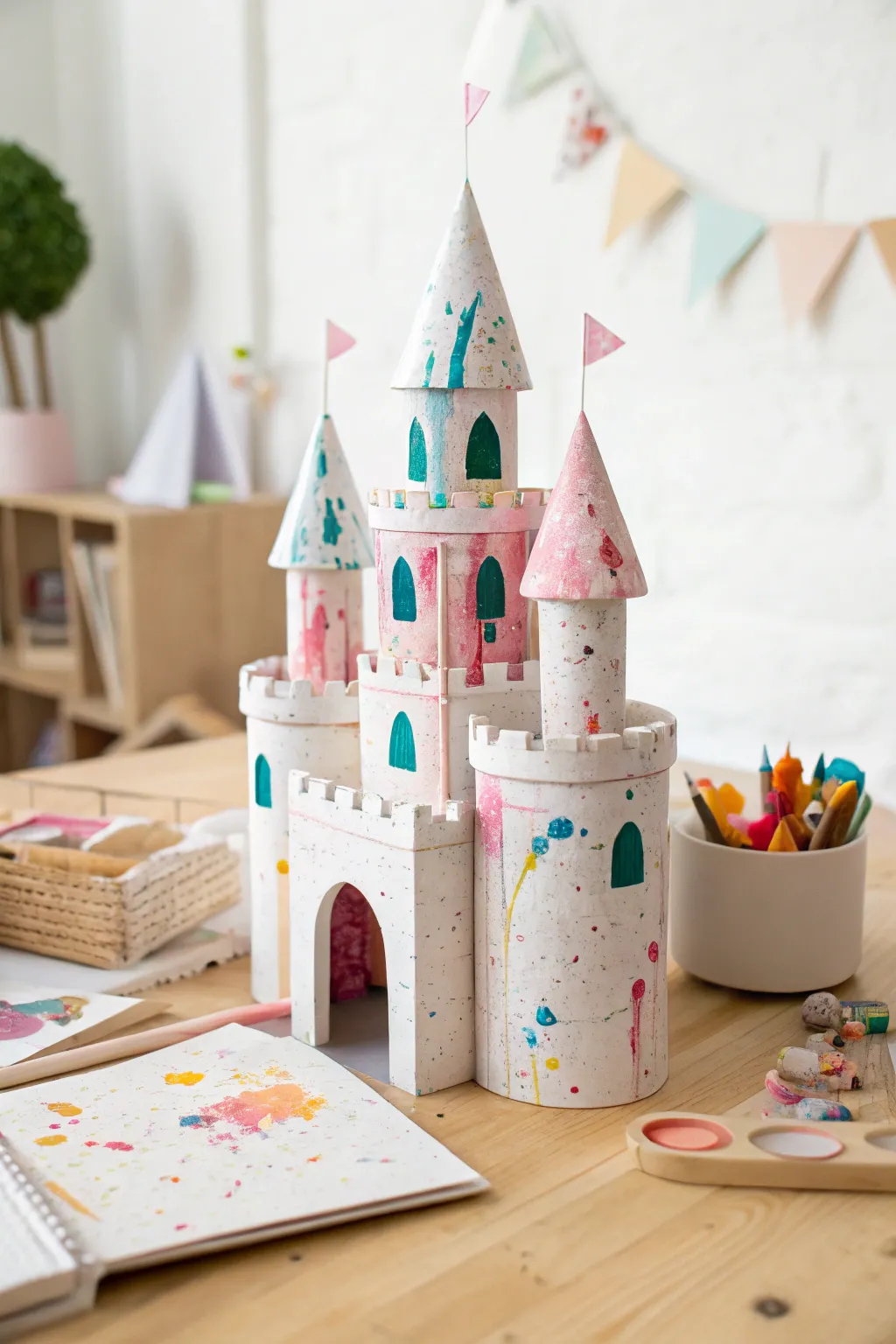 Unleash your child's imagination with these delightful paper castles, where simplicity meets creativity!