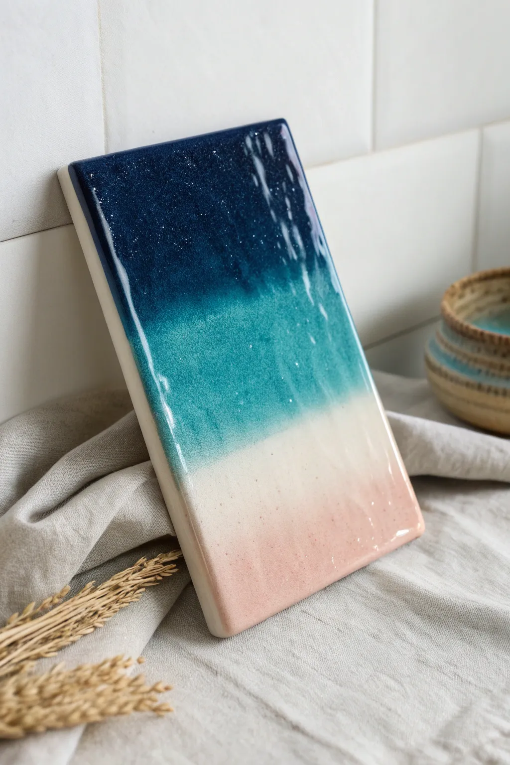 Explore the art of glaze with captivating ceramic test tiles, where color meets craftsmanship.