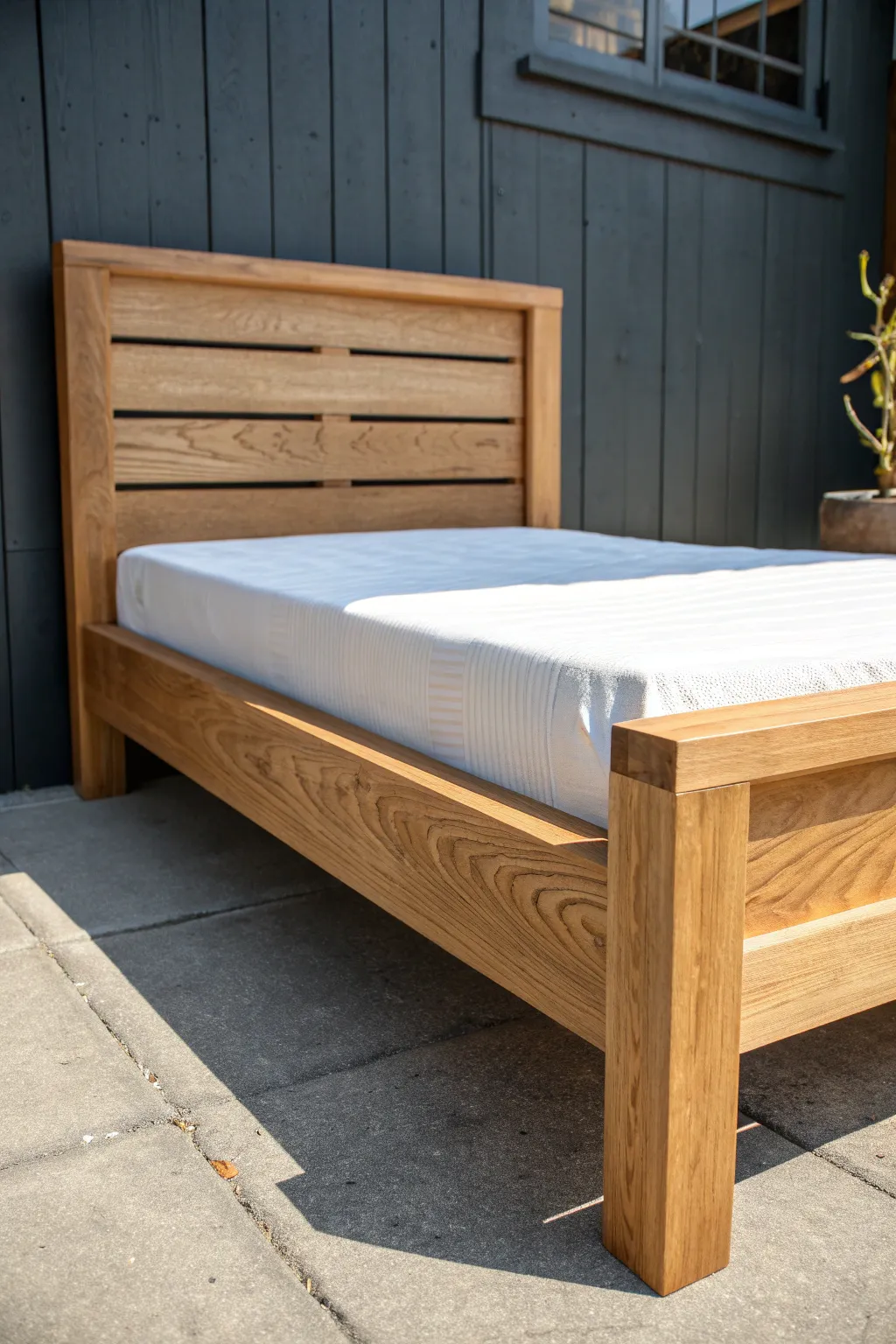Craft your own timeless comfort with a DIY wooden bed frame.