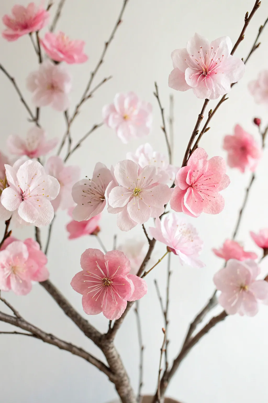 Transform your space with the simple elegance of tissue paper cherry blossoms, bringing a handcrafted touch of spring beauty to your home.