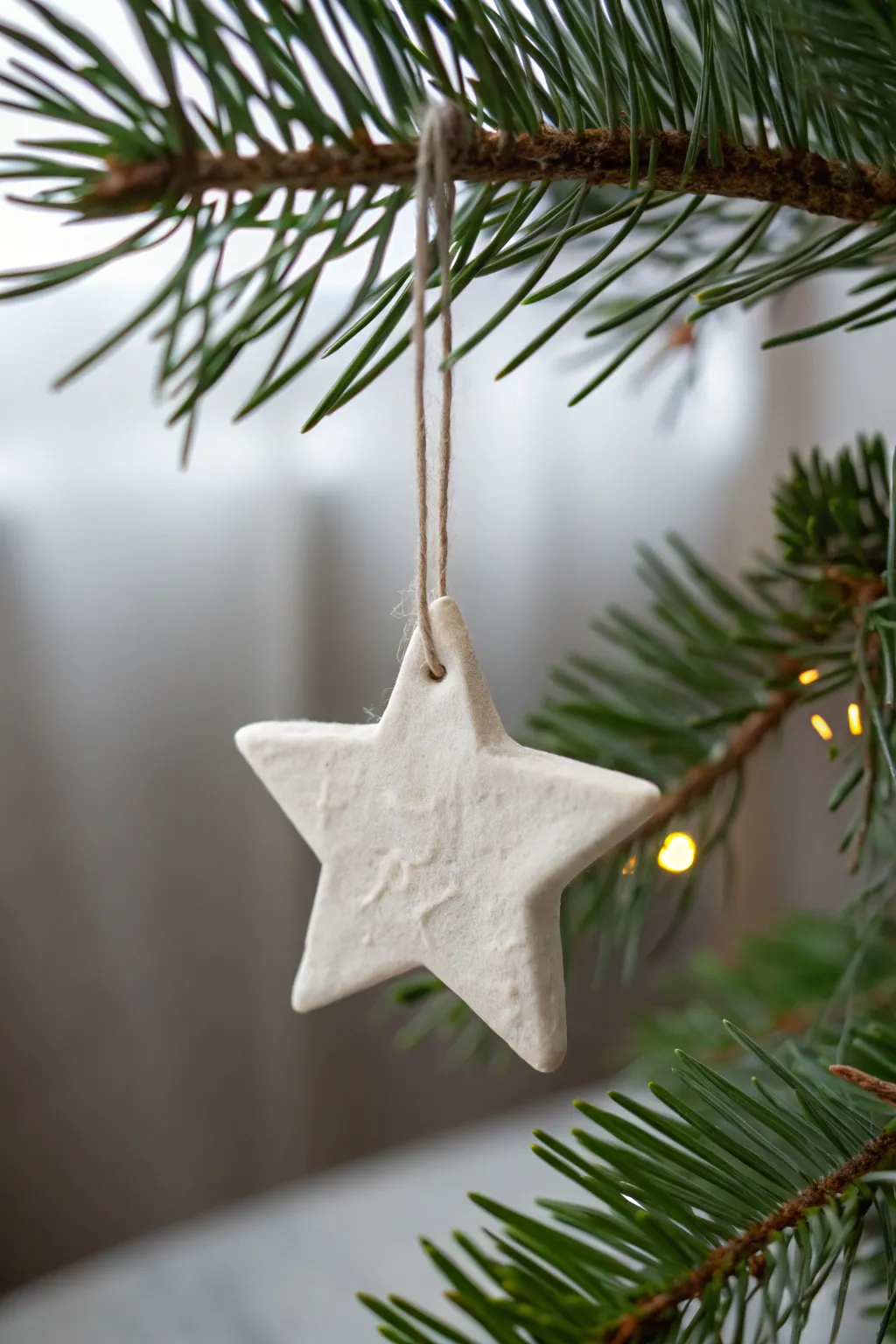 Craft a starry night on your tree with minimalist clay ornaments that shine with elegance and charm.