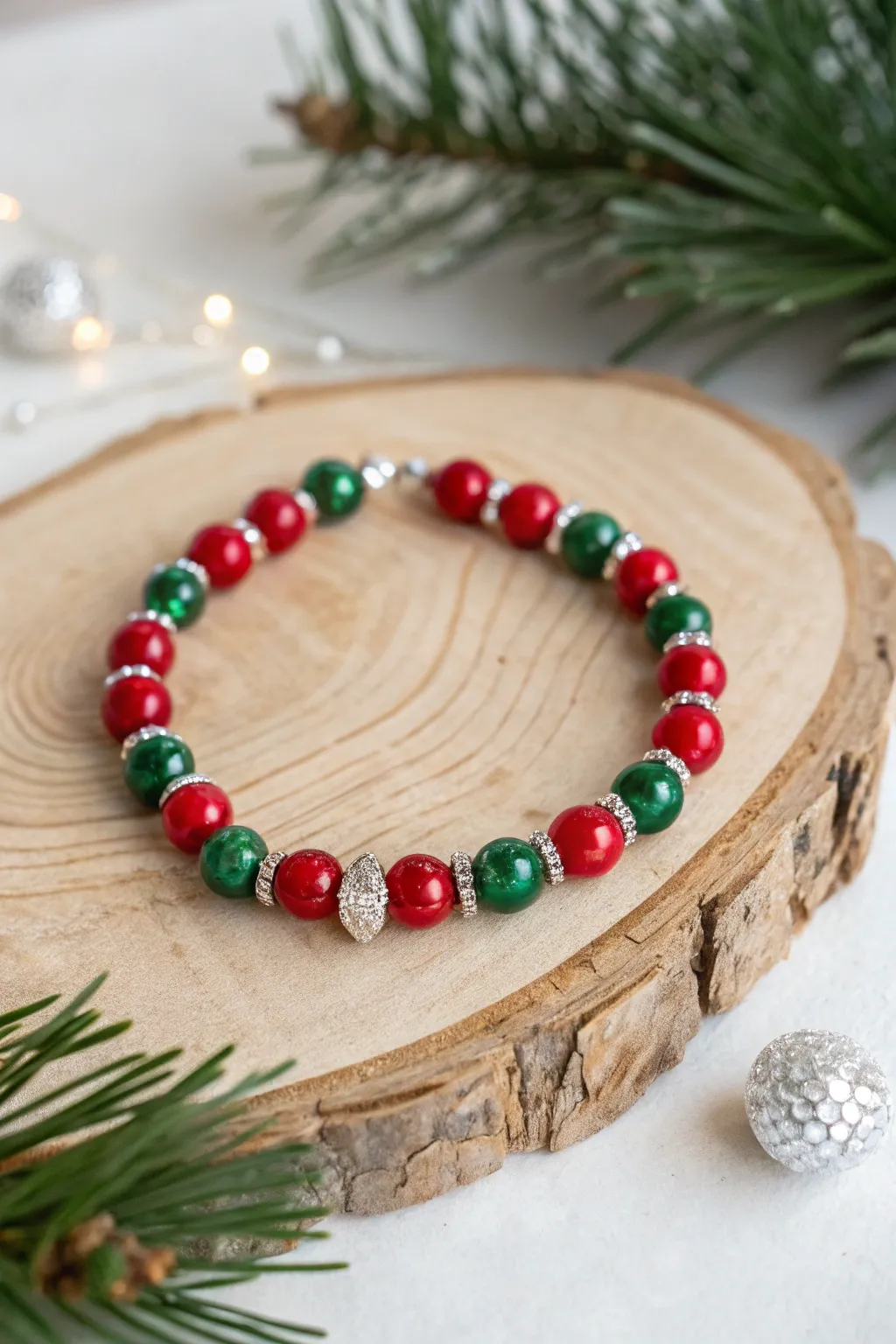 Embrace the holiday spirit with a touch of minimalist elegance in red and green charm.