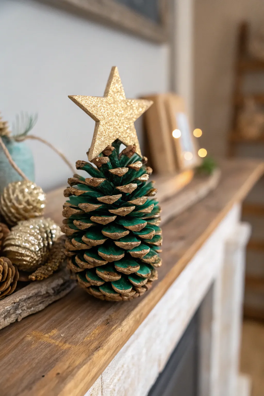 Transform nature's bounty into festive elegance with a handcrafted pinecone Christmas tree.