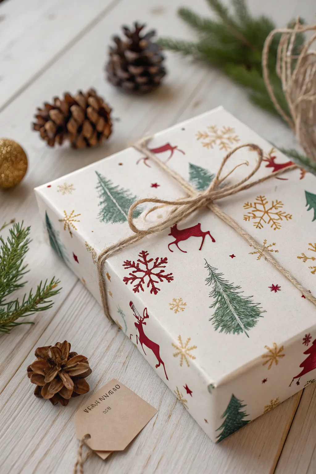 Embrace the festive spirit with a minimalist holiday gift box, where simplicity meets seasonal cheer.