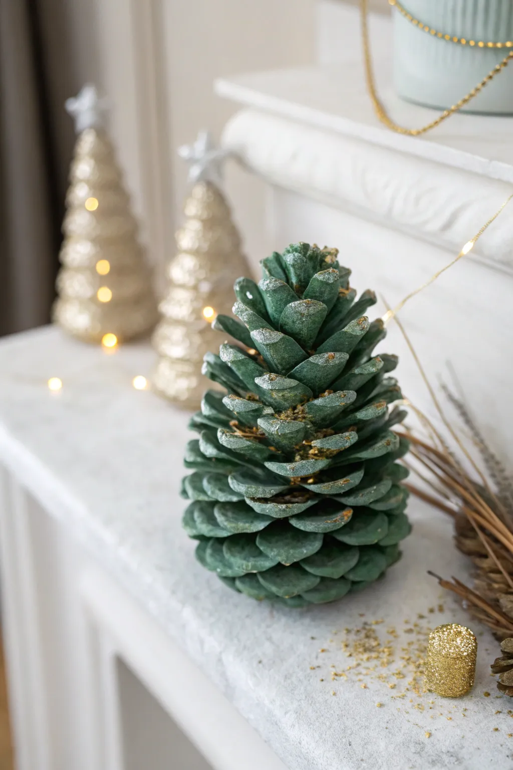 Embrace the magic of the season with a handcrafted pinecone Christmas tree, where simplicity meets elegance.
