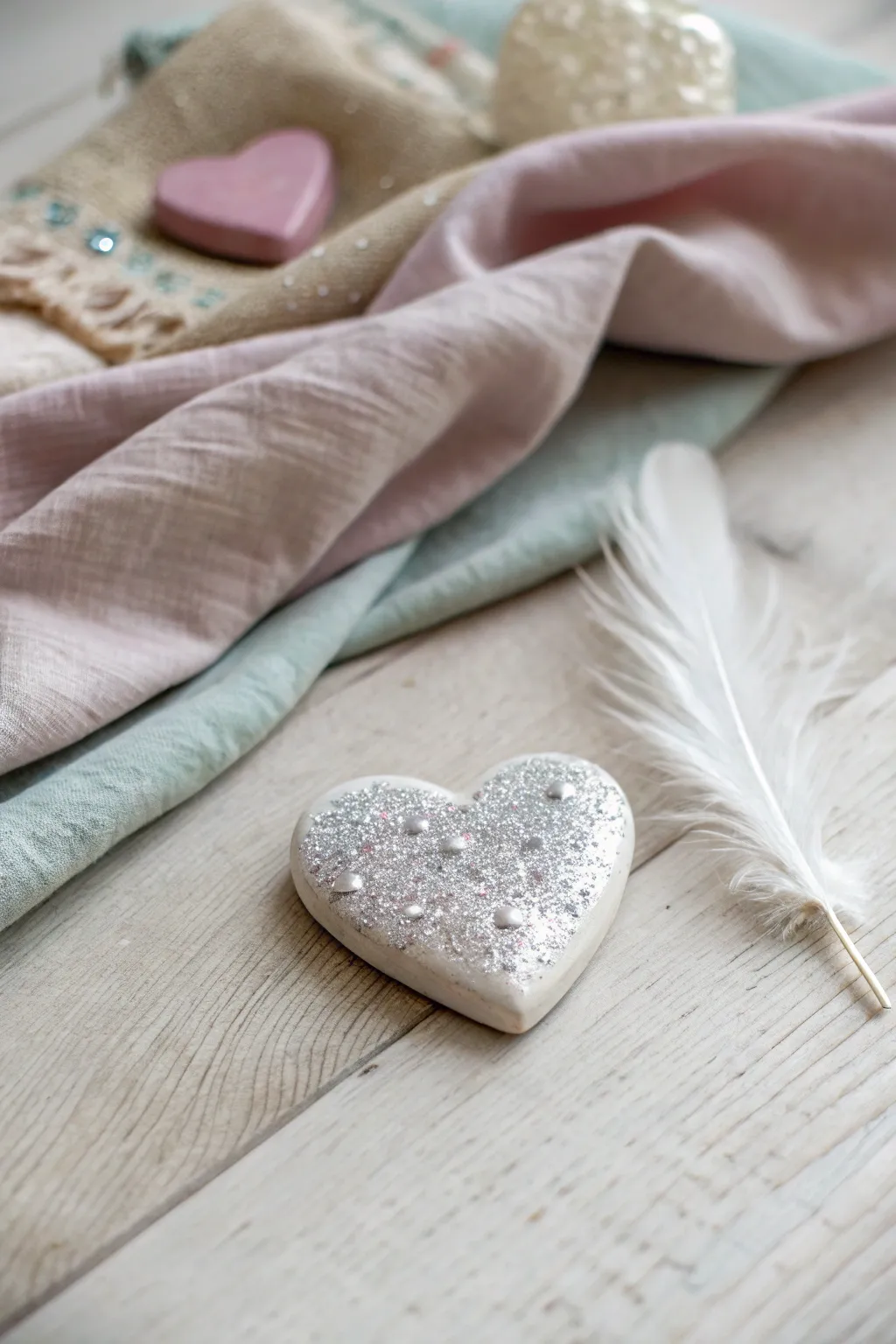 Crafted with love: Heartfelt magnets that sparkle with God's love.