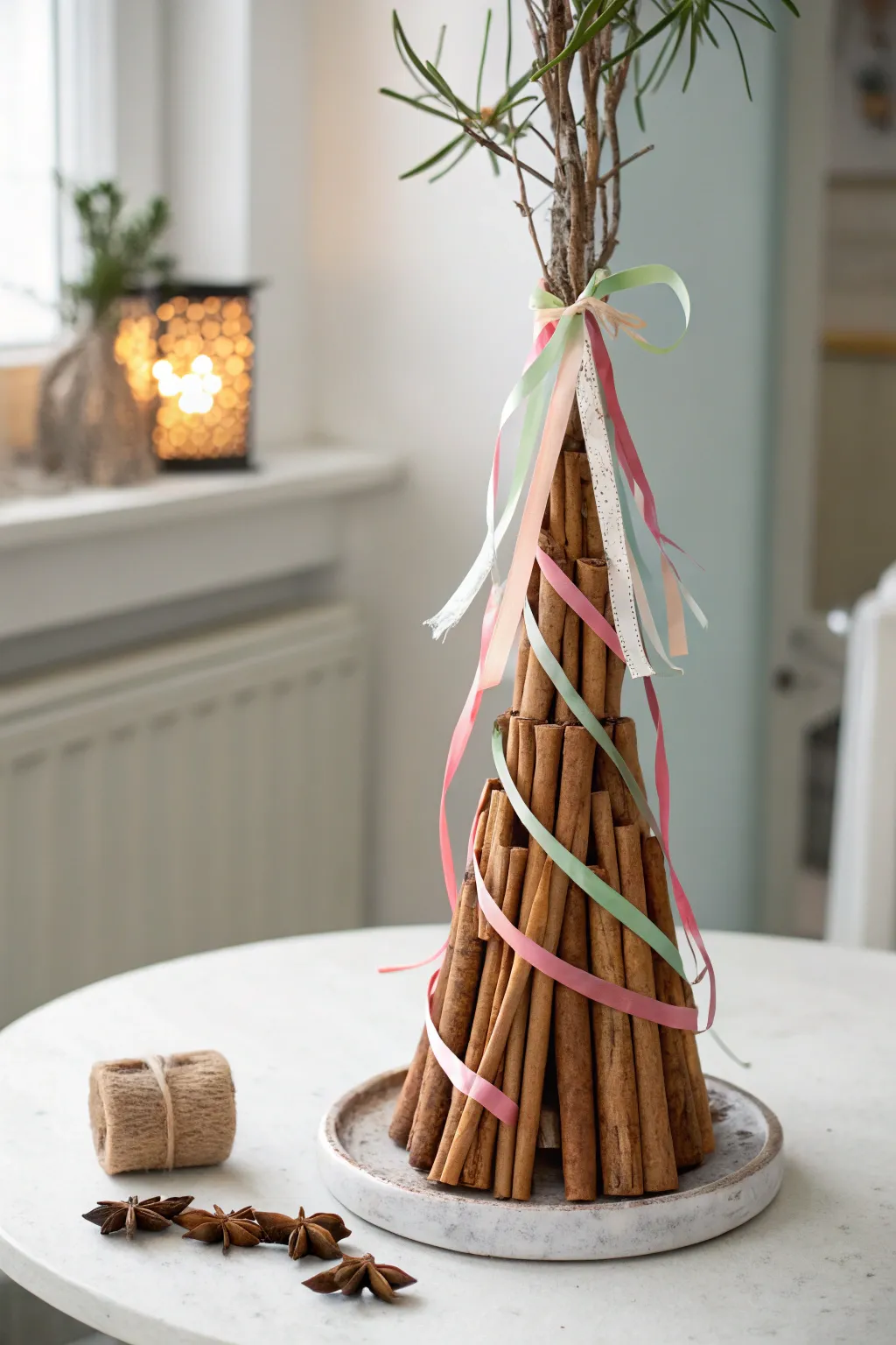 Capture the spirit of the season with these charming cinnamon stick Christmas trees – a perfect blend of simplicity and festive cheer!