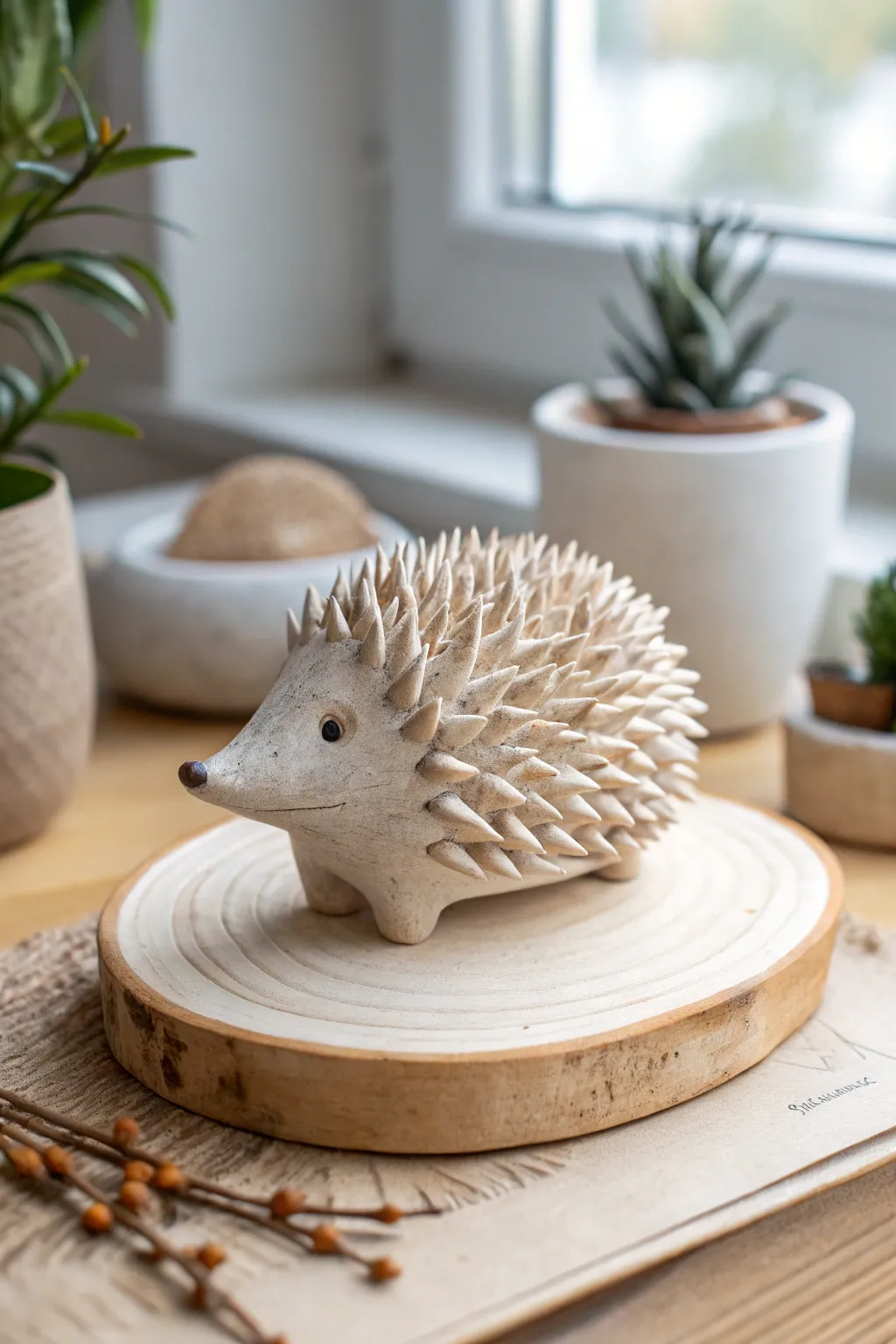 Discover the charm of crafting with clay—meet your new favorite handmade clay hedgehog!