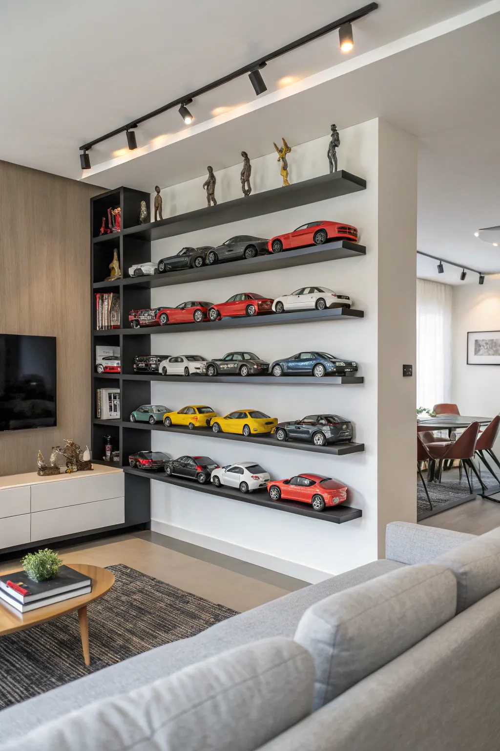 Transform your wall into a gallery with miniature models.