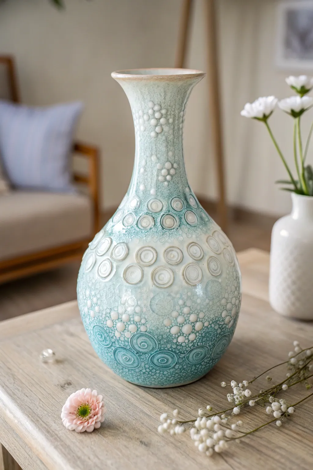 Unleash your inner child with the enchanting magic of bubble glazing. 🎨✨ #CeramicArt #MinimalistBeauty