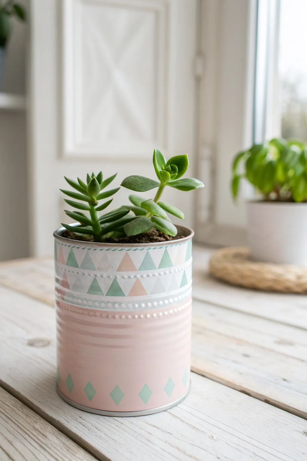 Elevate your space with a touch of green and creativity - DIY tin can planters for a chic, minimalist vibe.