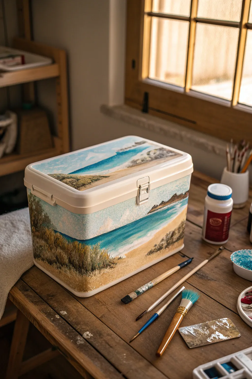 Elevate your adventures with a hand-painted masterpiece cooler. Where craftsmanship meets creativity.