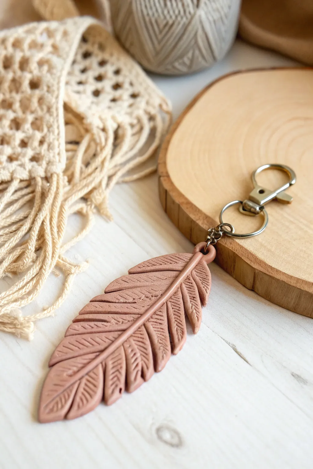 Elevate your keys with handcrafted charm: Discover the beauty of clay keychains.