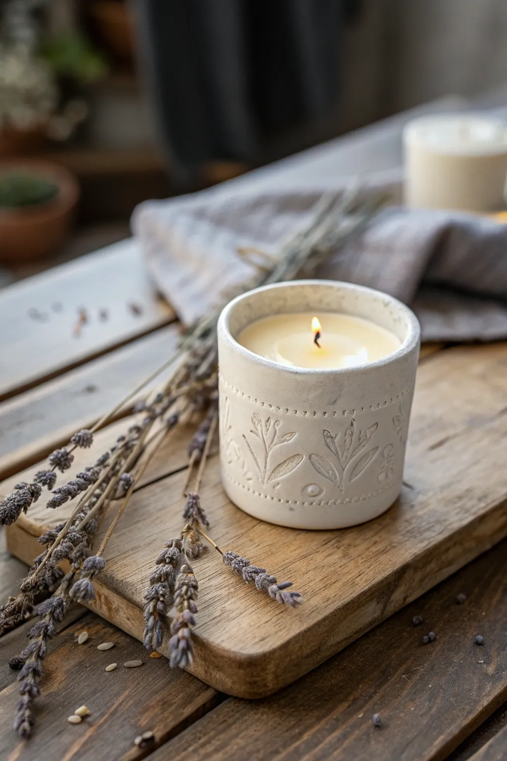 Illuminate your space with the serene charm of hand-poured candles, where simplicity meets natural beauty.