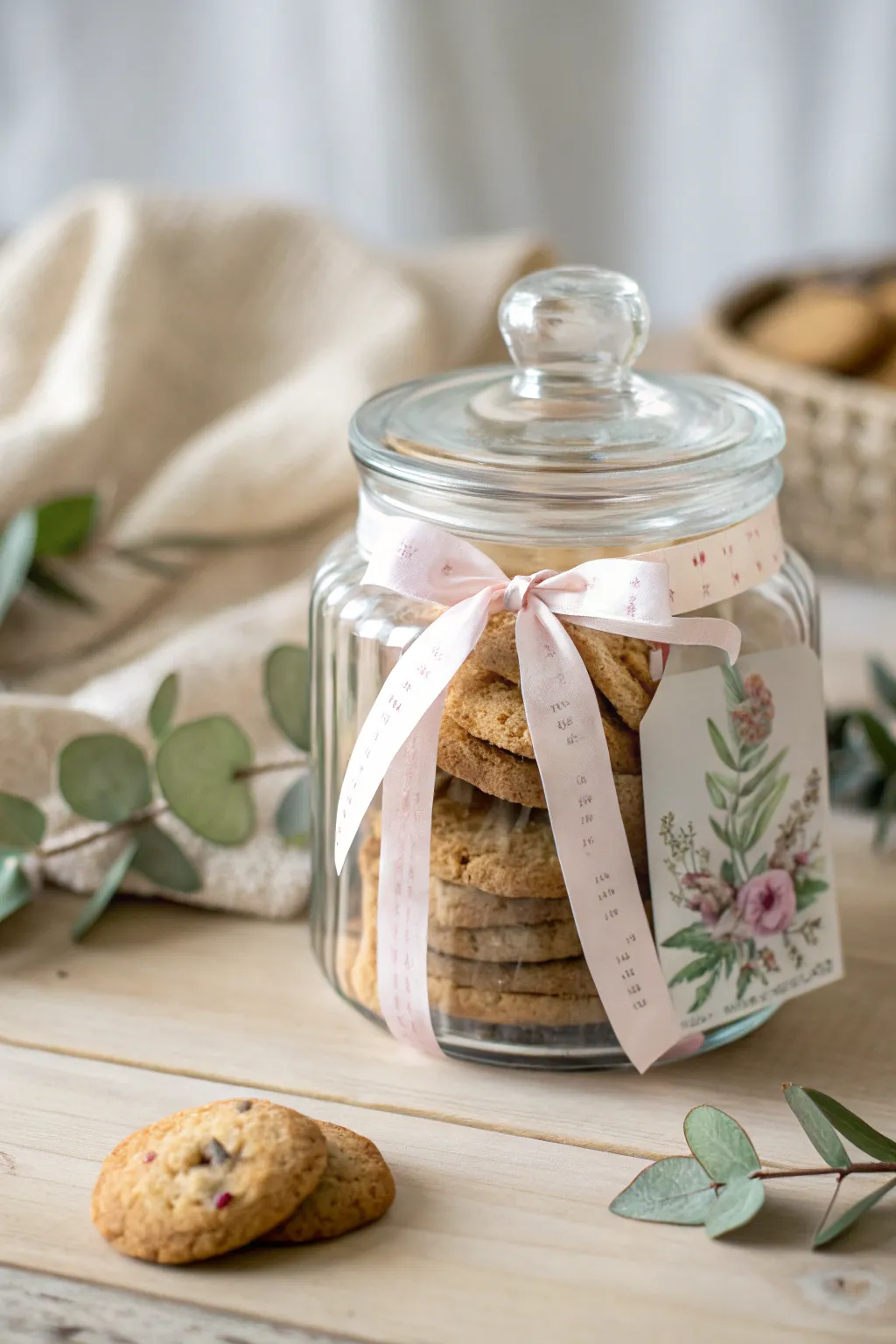 Charming Gift Jars: A touch of homemade elegance for the perfect gift.