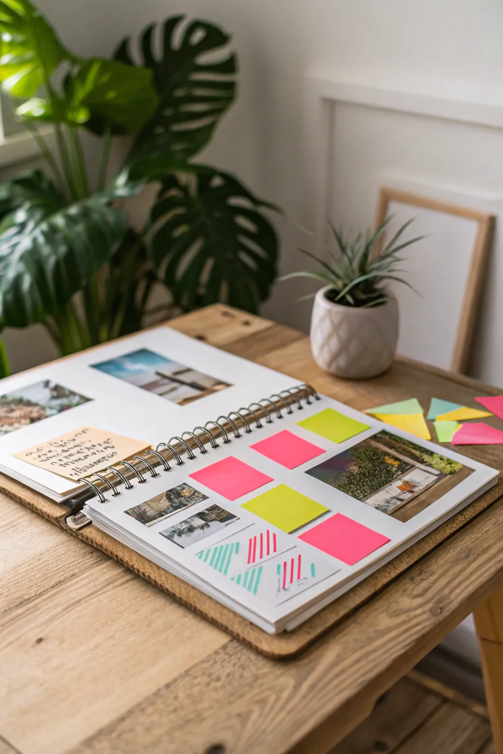 Add a splash of vibrant color to your school project with this beautifully crafted scrapbook idea!