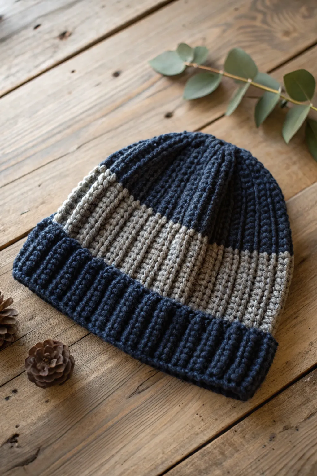 Warmth meets style: A timeless crochet beanie crafted with love.