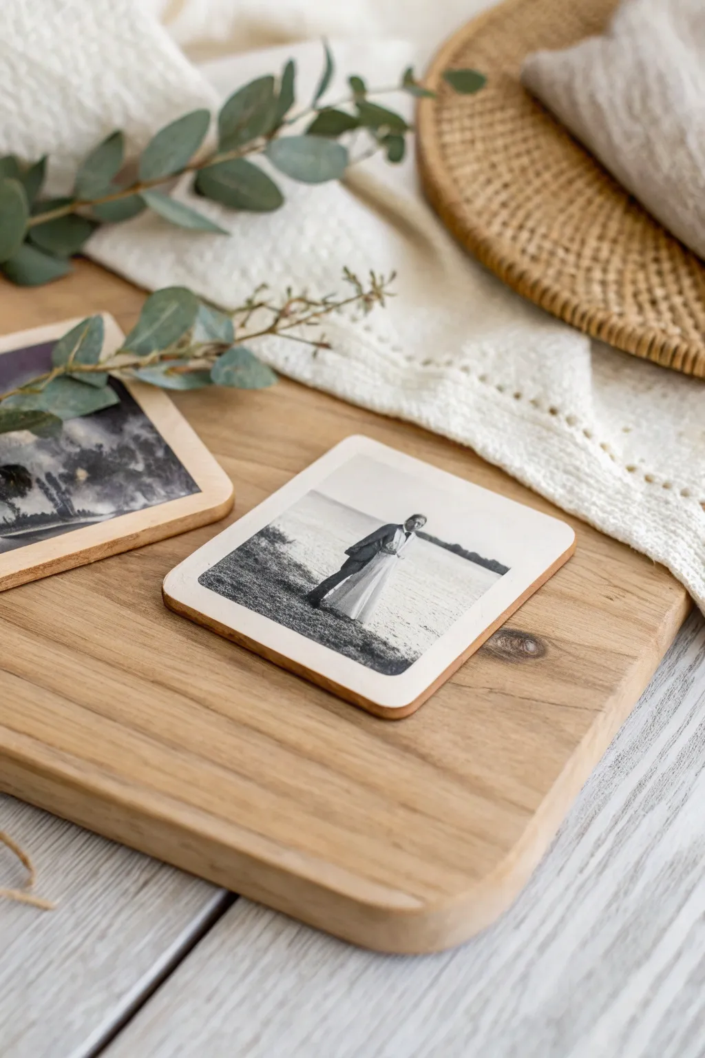 Craft memories into elegance with personalized photo coasters.