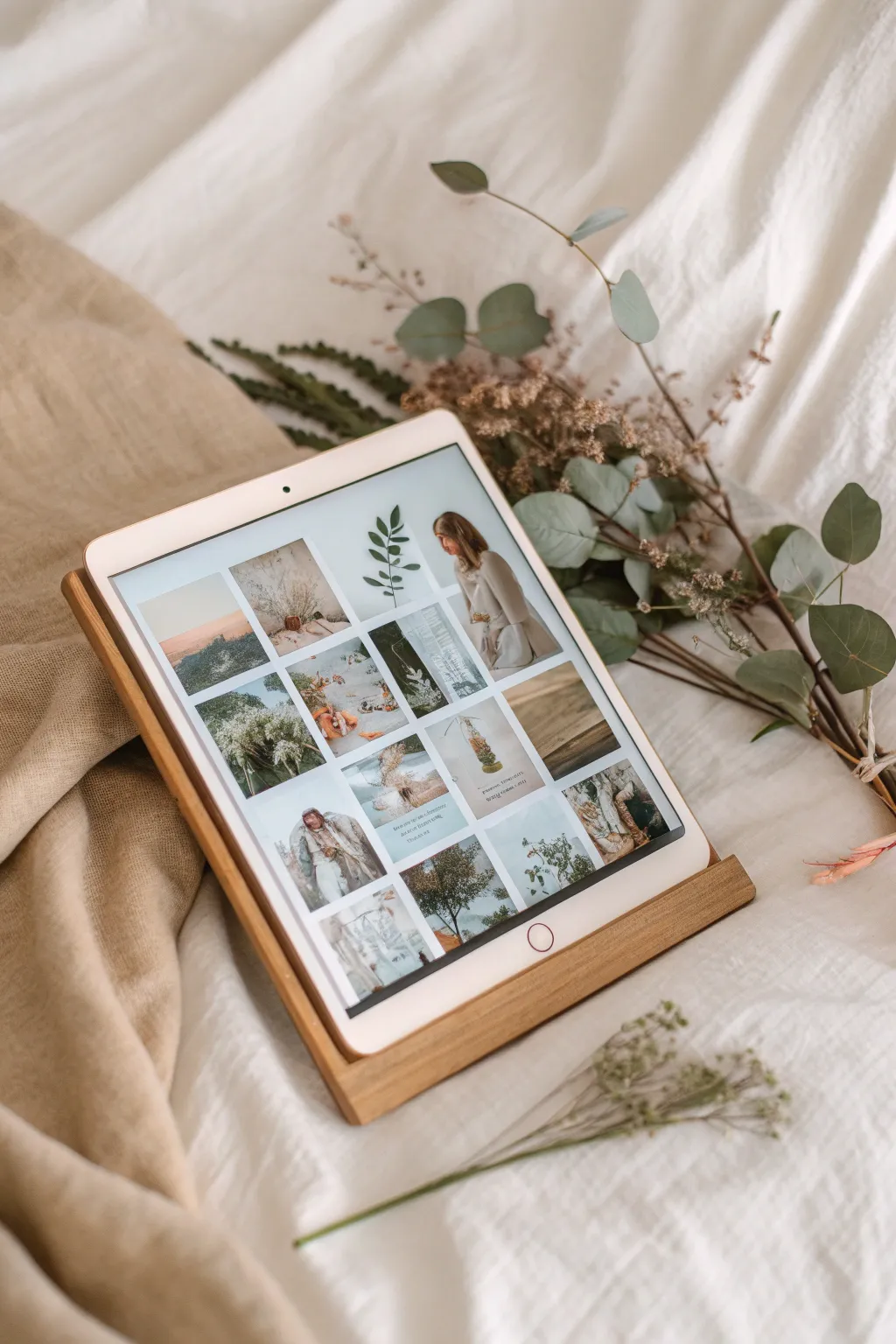 Craft your story with a touch of simplicity and elegance through a digital photo collage.