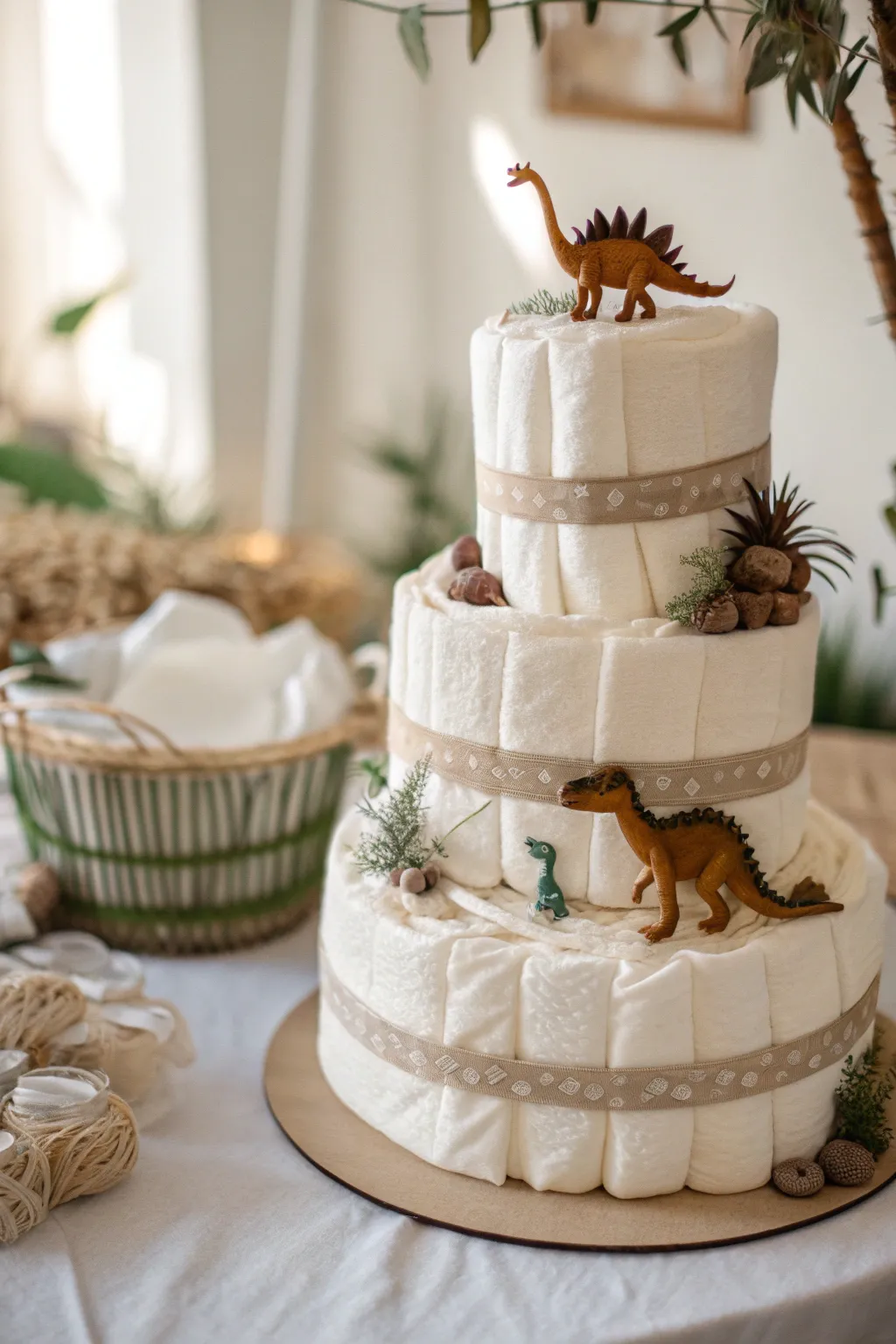 Delight in the charm of a Mini Dinosaur Parade — where simplicity meets playful elegance.