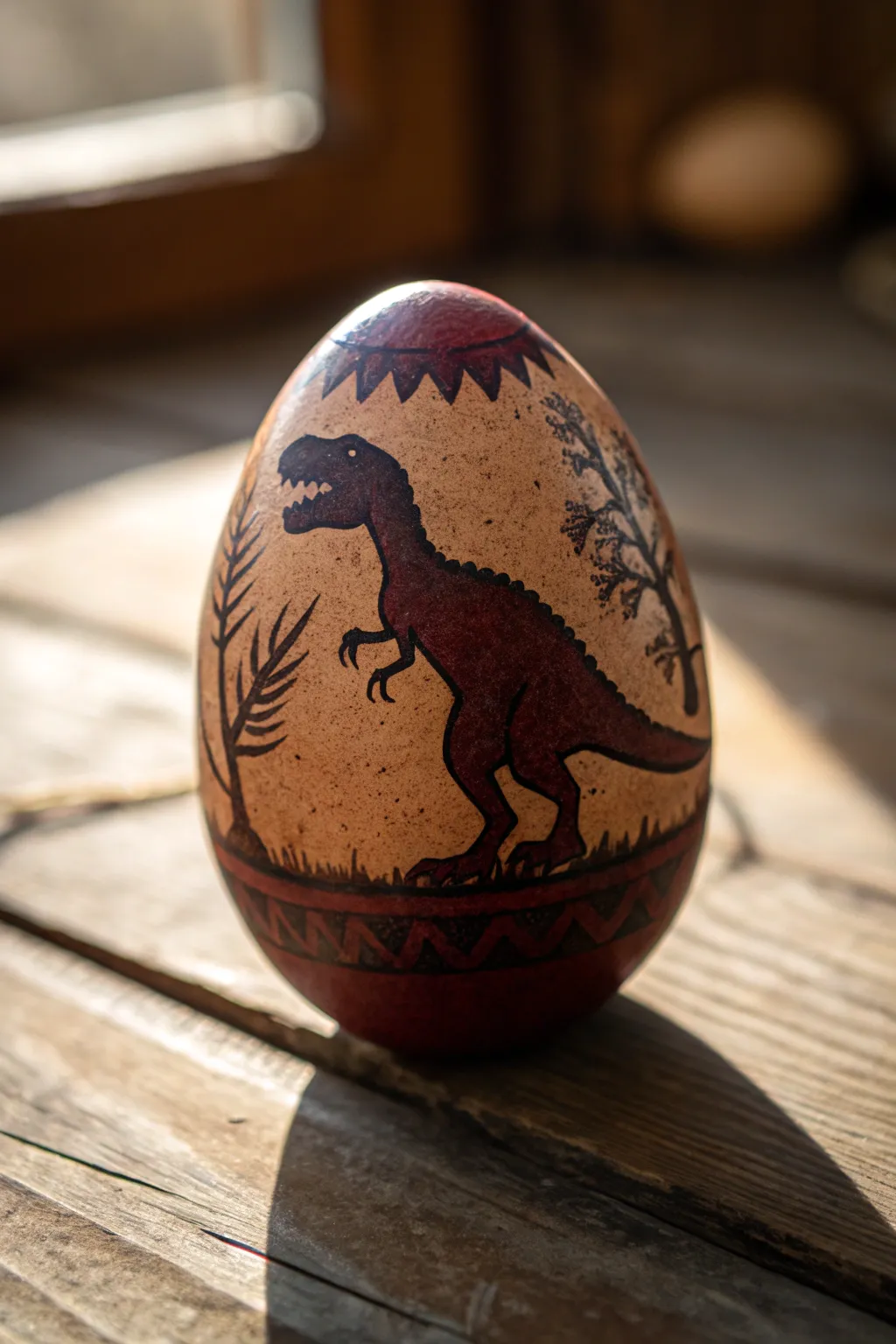 Unleash your creativity this Easter with handcrafted dinosaur silhouette eggs!